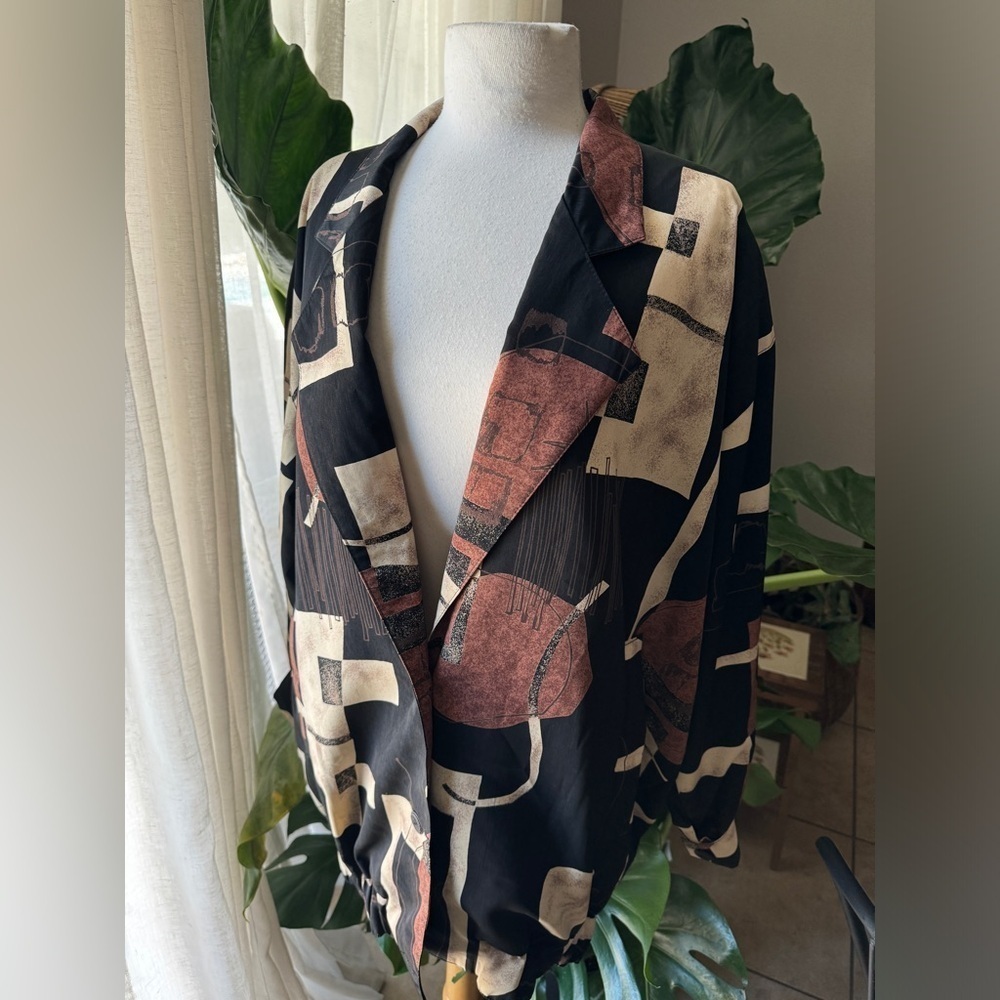 Vintage Abstract Blazer‎ Jacket